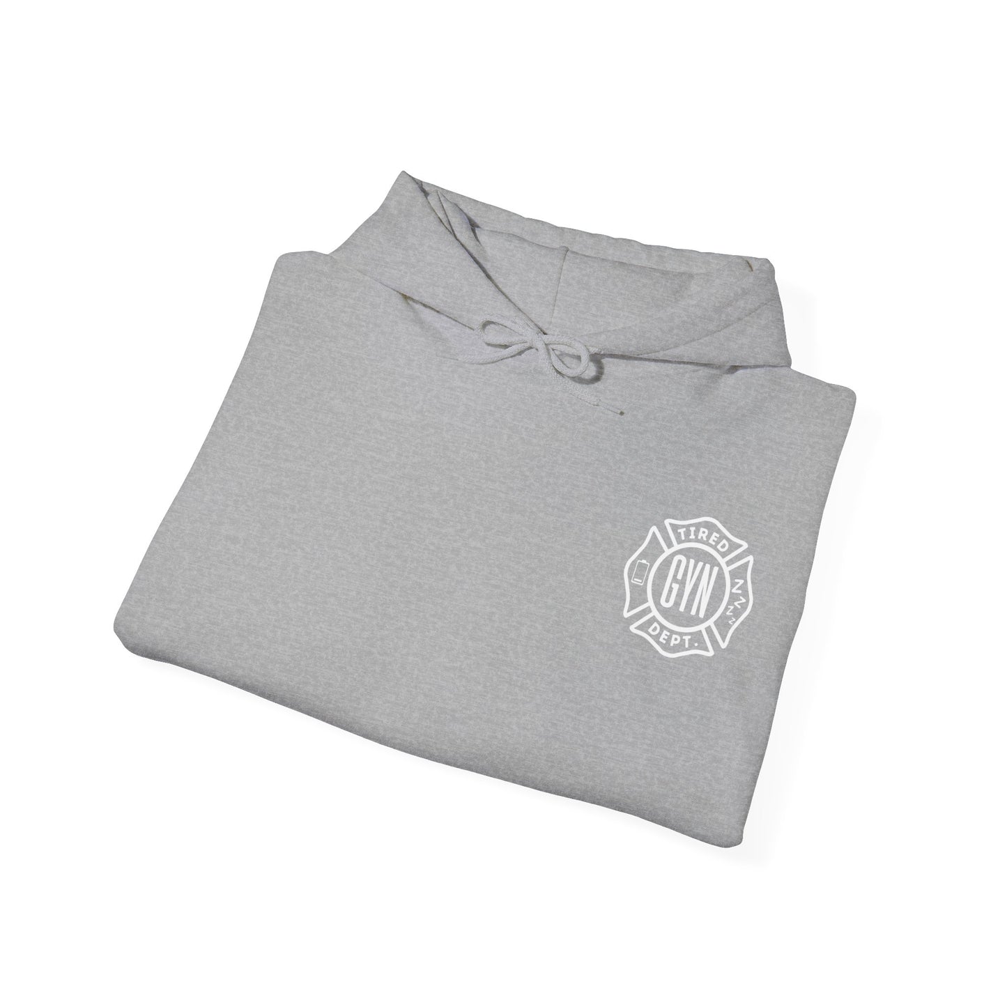 GYN Lyfestyle "Tired Department" Unisex Heavy Blend™ Hooded Sweatshirt