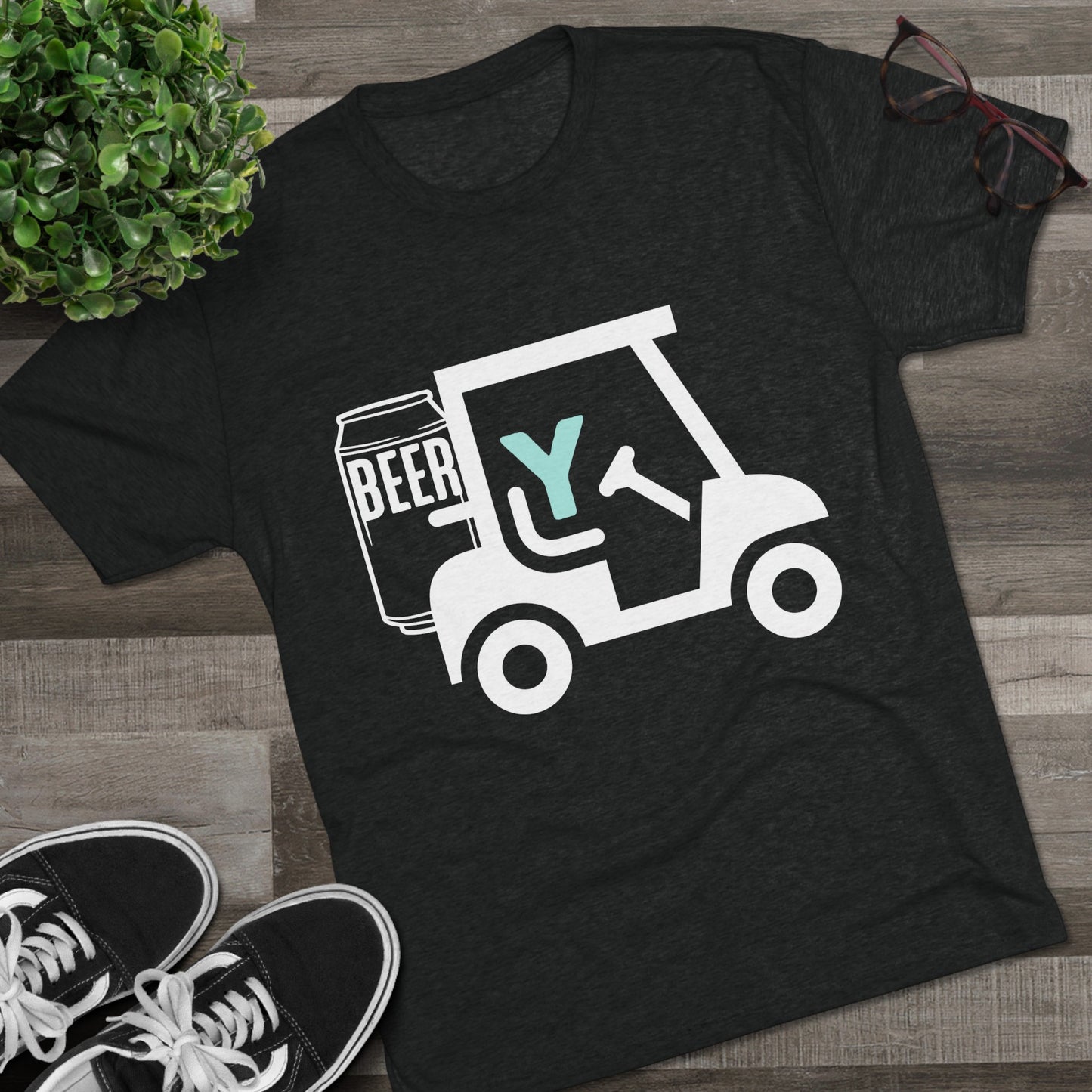 3OT Golf - Beer Cart Unisex Crew Tee (TRI-BLEND)