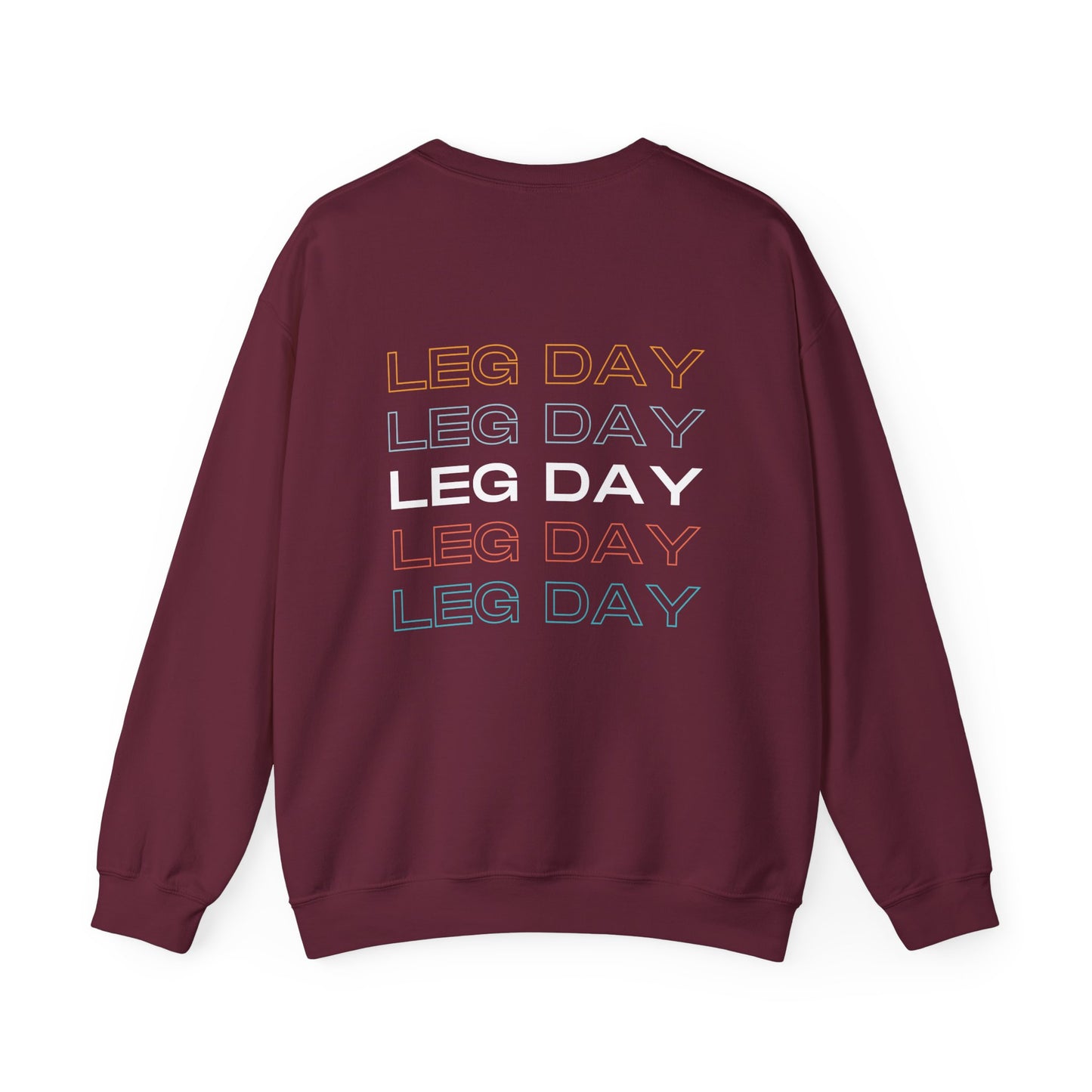 GYN Lifting Club "Leg Day" Pump Cover (Small Logo with back print) Unisex Sweatshirt