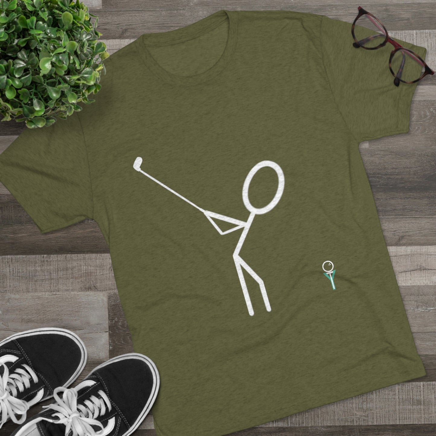 3OT Right Hand Golfer Unisex Crew Tee (TRI-BLEND)