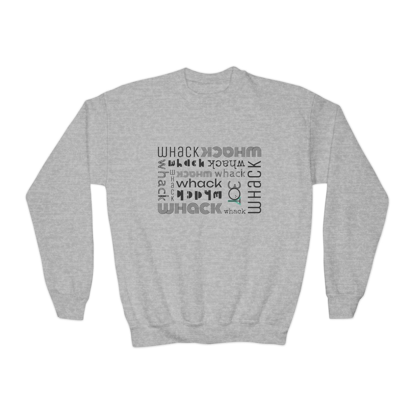 Kids 3OT Small Logo WHACK Youth Crewneck Sweatshirt