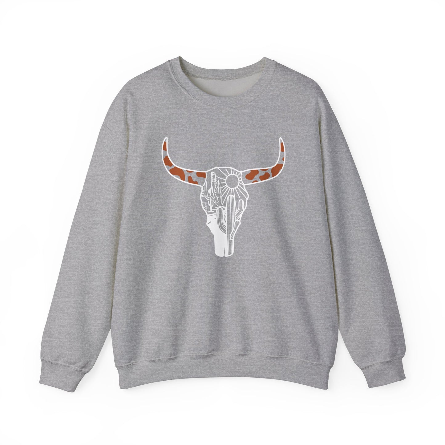 Bull Head Graphic Unisex Crewneck Sweatshirt