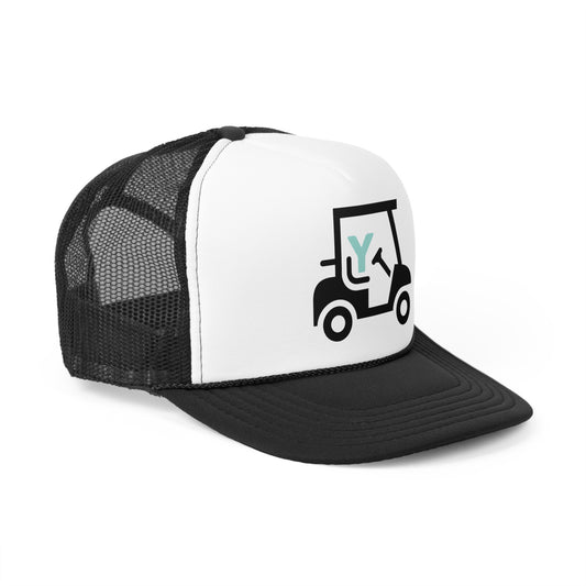 3OT Golf Cart Trucker Cap Black