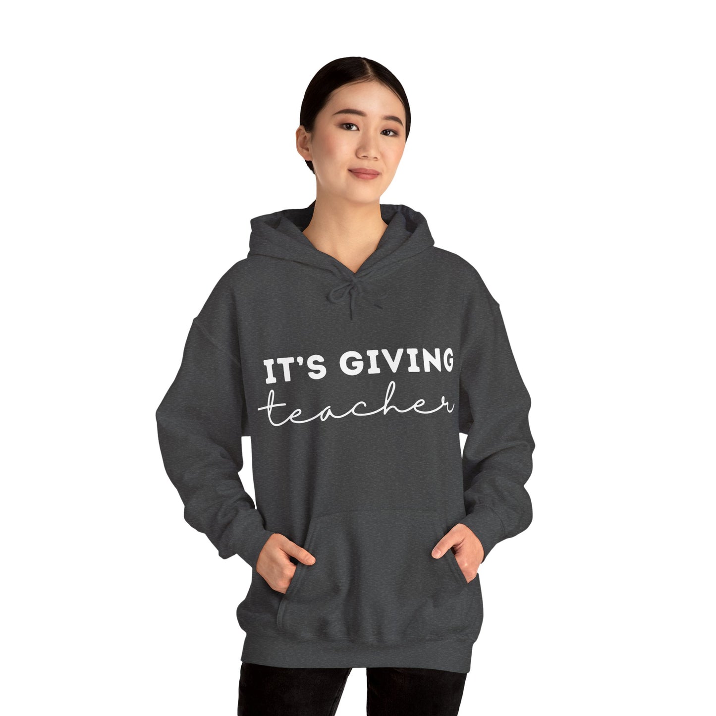 "It's Giving Teacher" Unisex Heavy Blend™ Hooded Sweatshirt