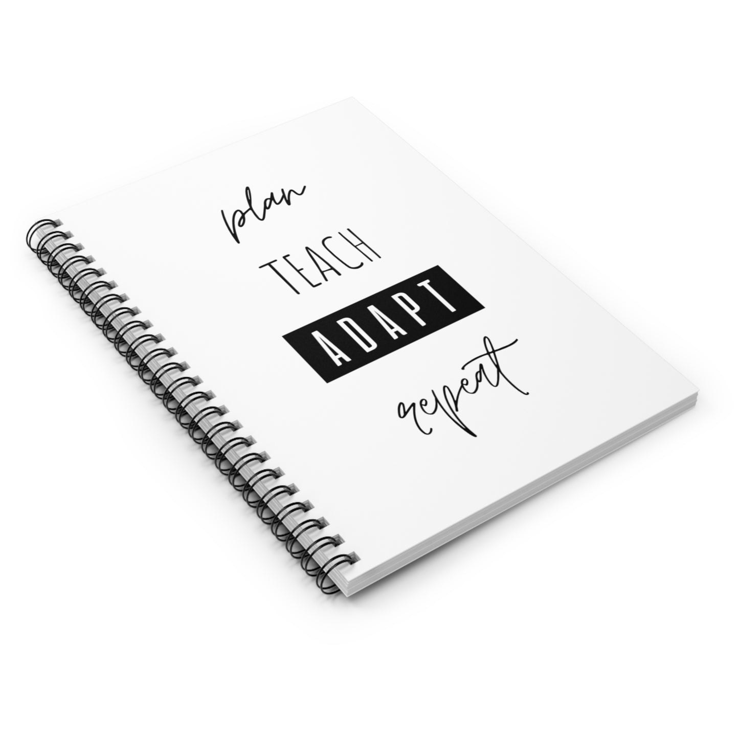 Black and White PTAR Spiral Notebook - Ruled Line