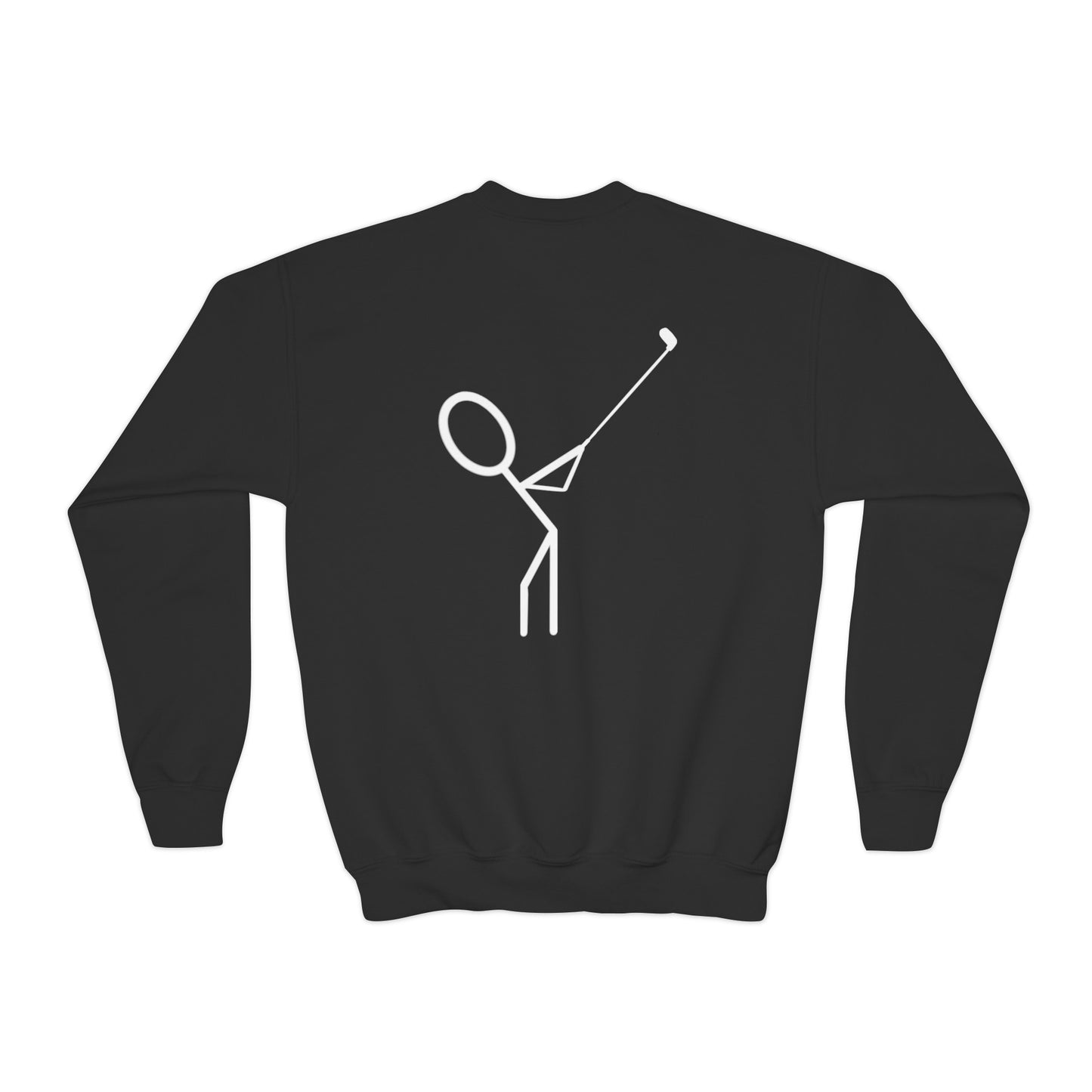 Kids 3OT Full Logo Left Hand Golfer Youth Crewneck Sweatshirt