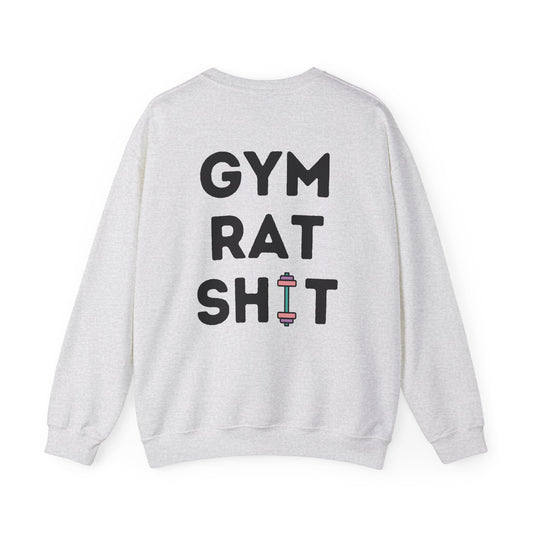 GYN Lifting Club "GYM RAT SH*T" Pump Cover (small side logo with back print) Unisex Sweatshirt