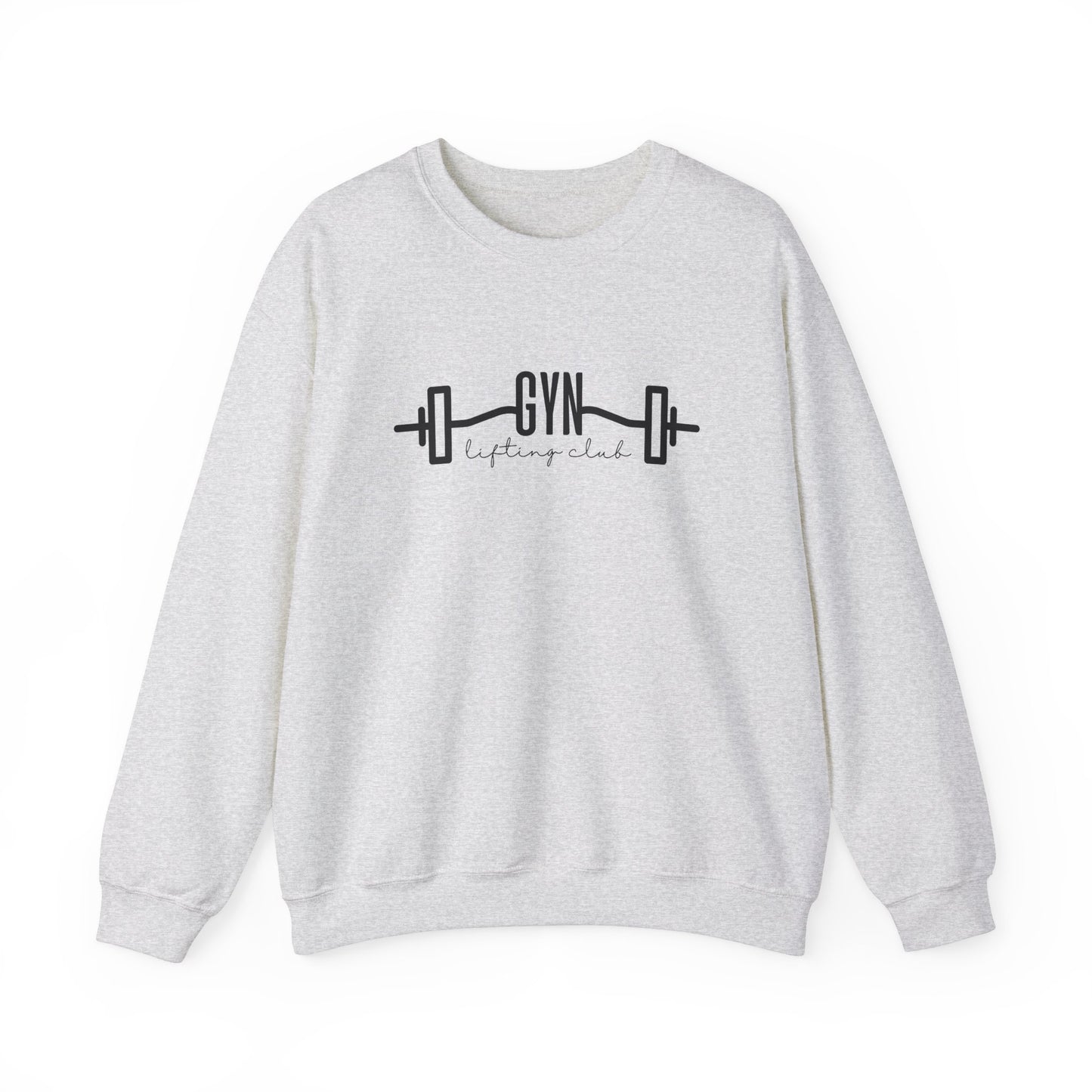 GYN Lifting Club Pump Cover (Large Logo with back print) Unisex Sweatshirt