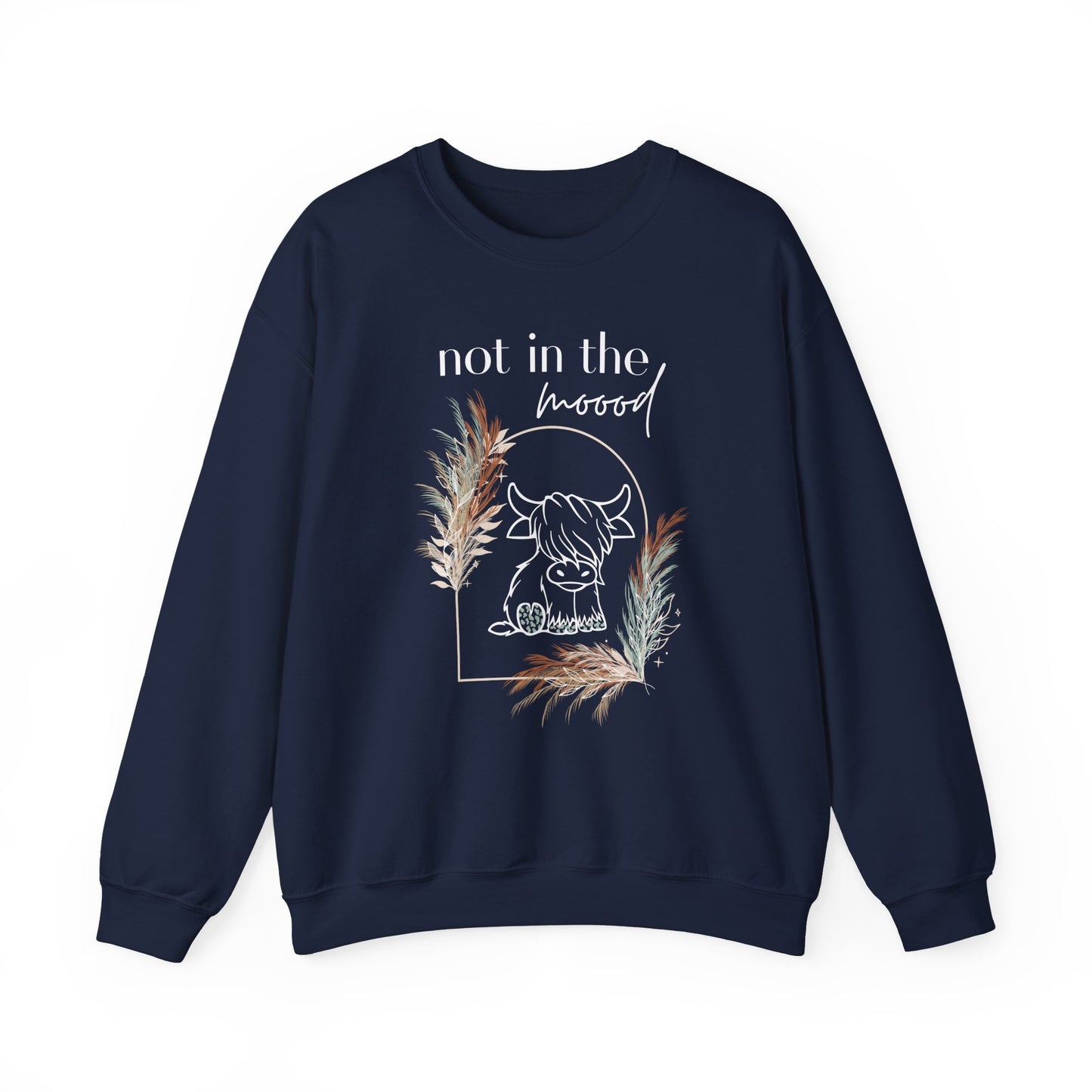 "Not in the moood" Graphic Unisex Crewneck Sweatshirt