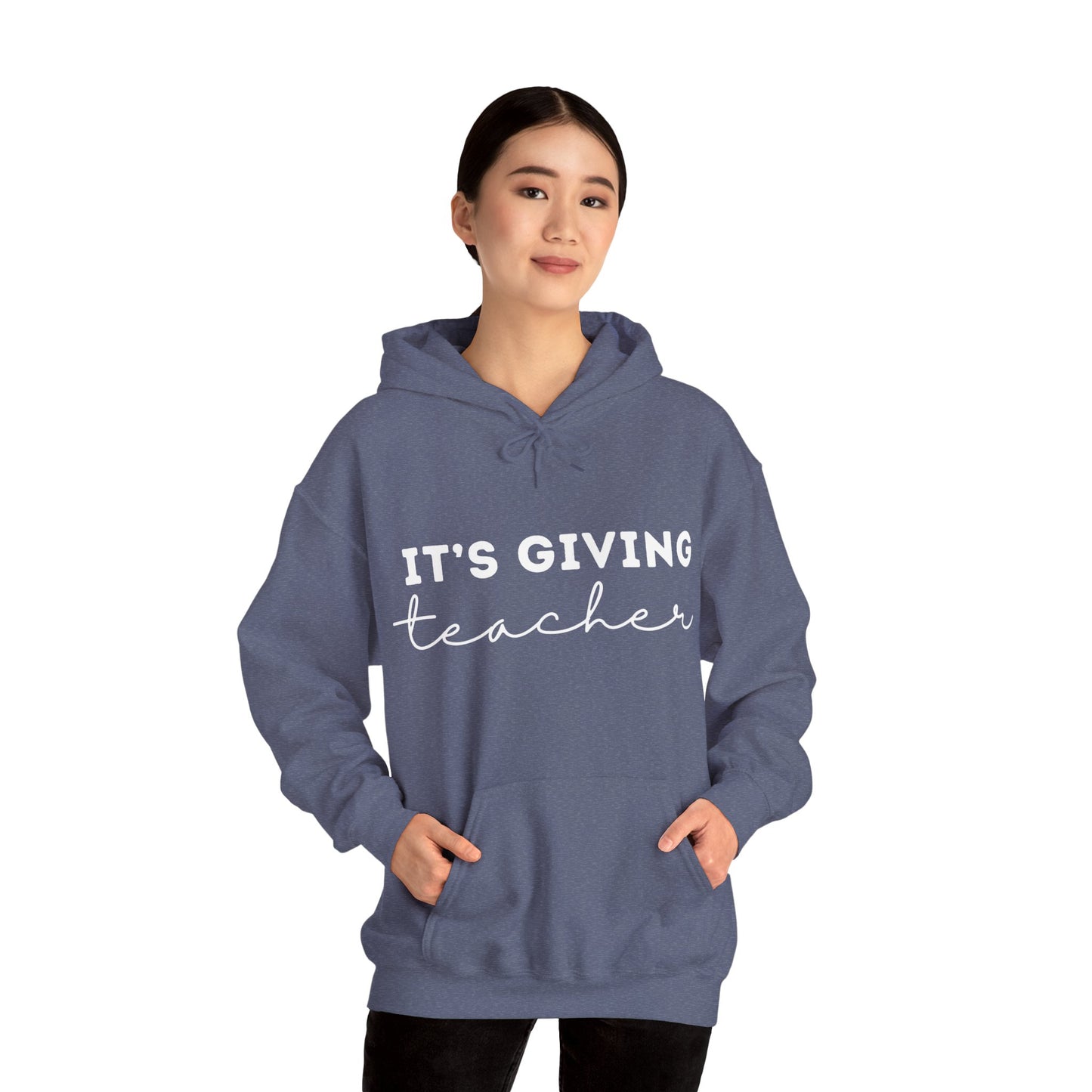 "It's Giving Teacher" Unisex Heavy Blend™ Hooded Sweatshirt