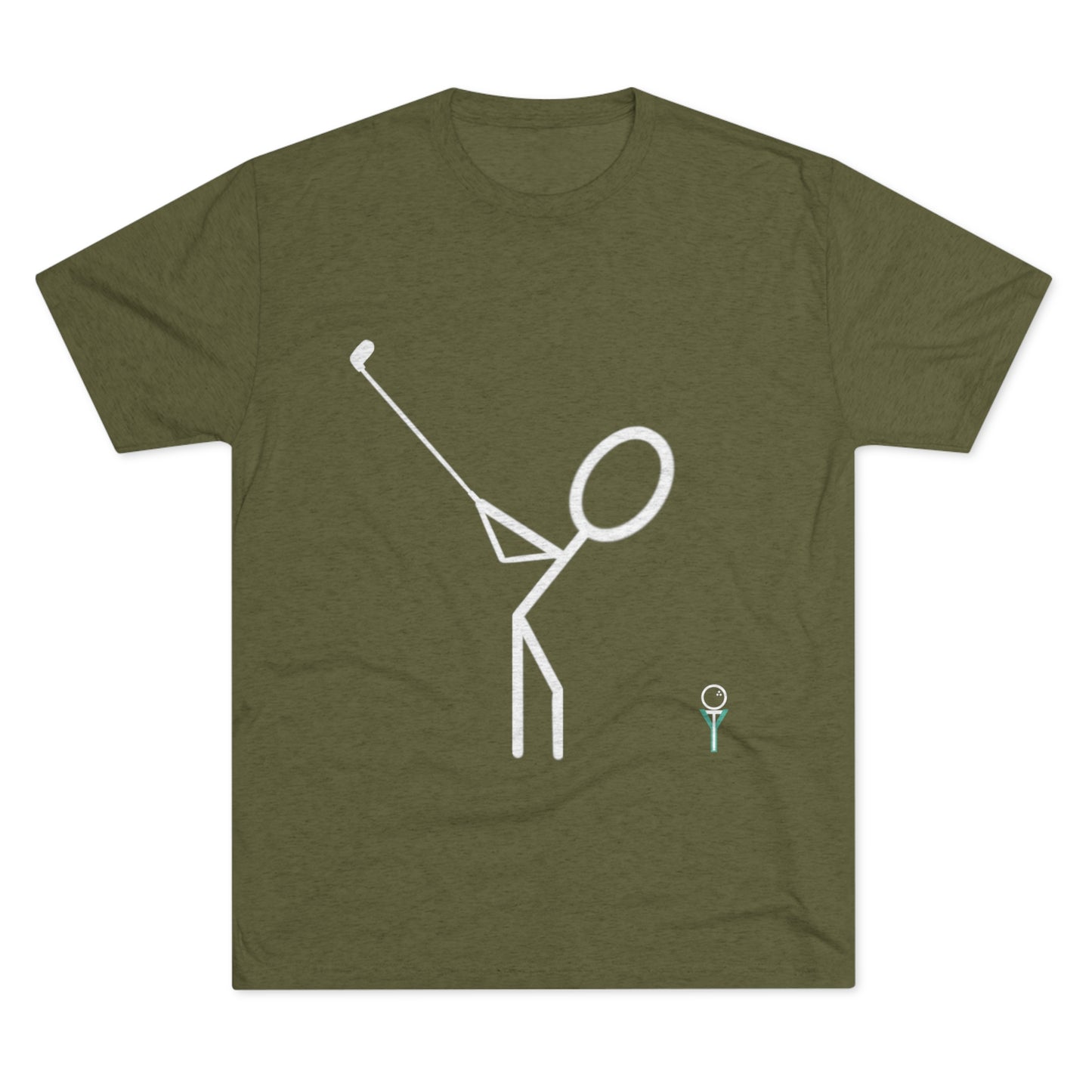 3OT Right Hand Golfer Unisex Crew Tee (TRI-BLEND)