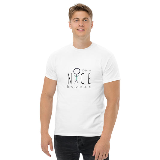 "Be a Nice Hooman" Men's classic tee