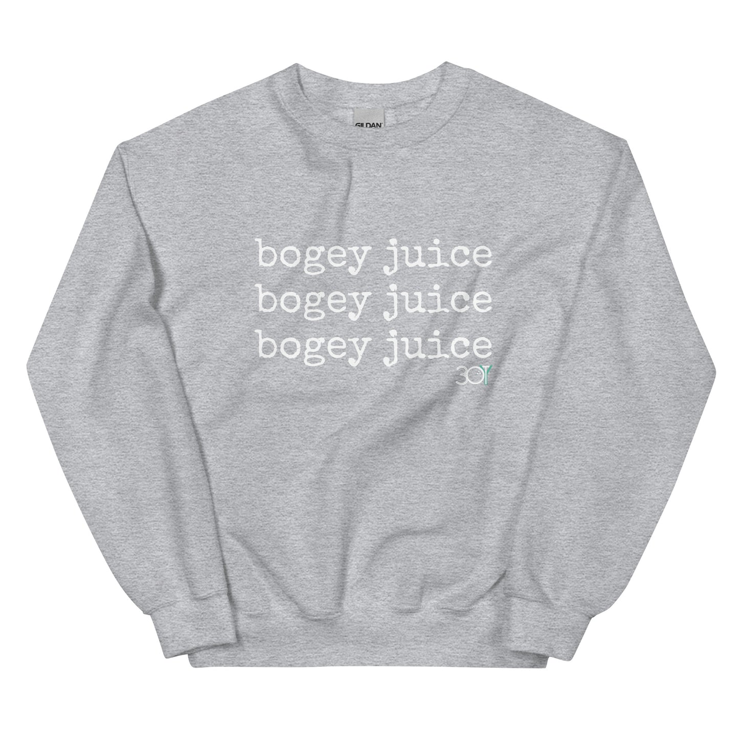 3OT "bogey juice" Unisex Sweatshirt [front print & small back logo]