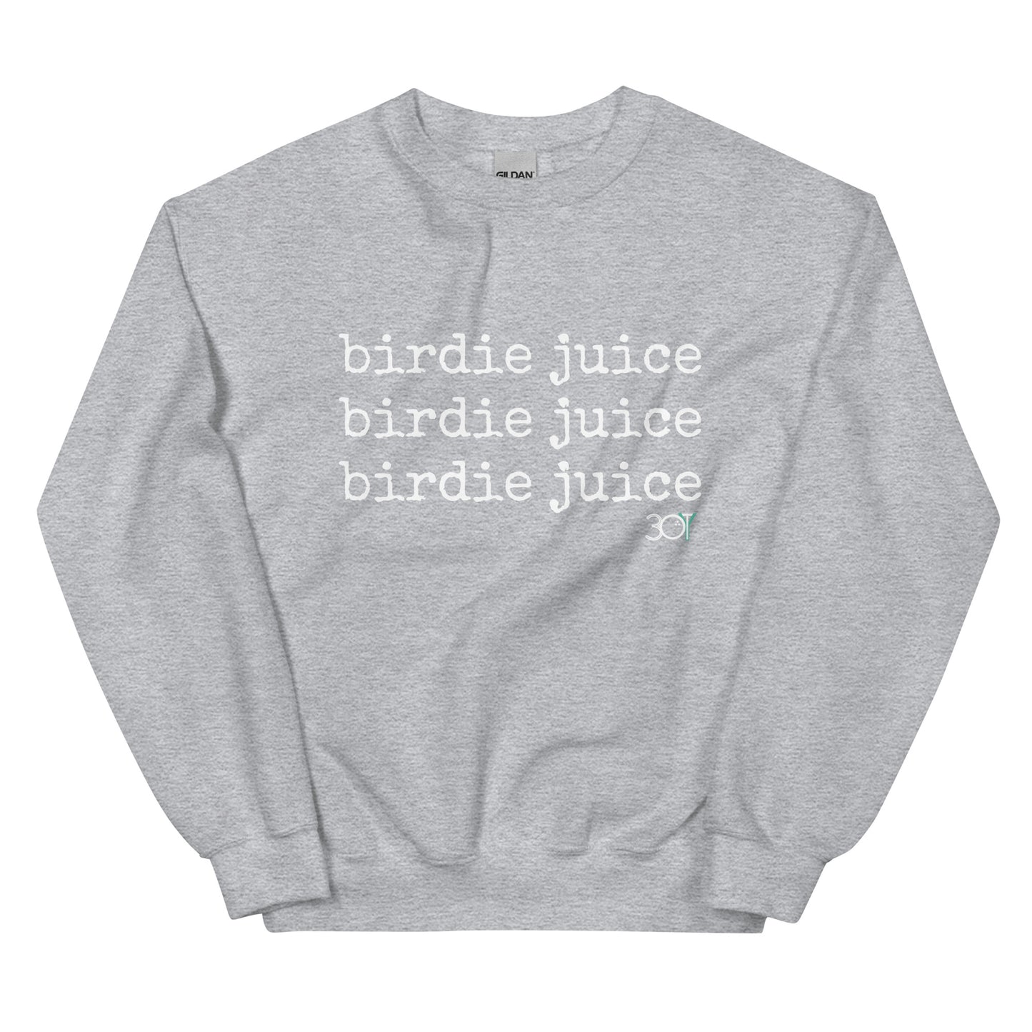 3OT “birdie juice” Unisex Sweatshirt [front print & small back logo]