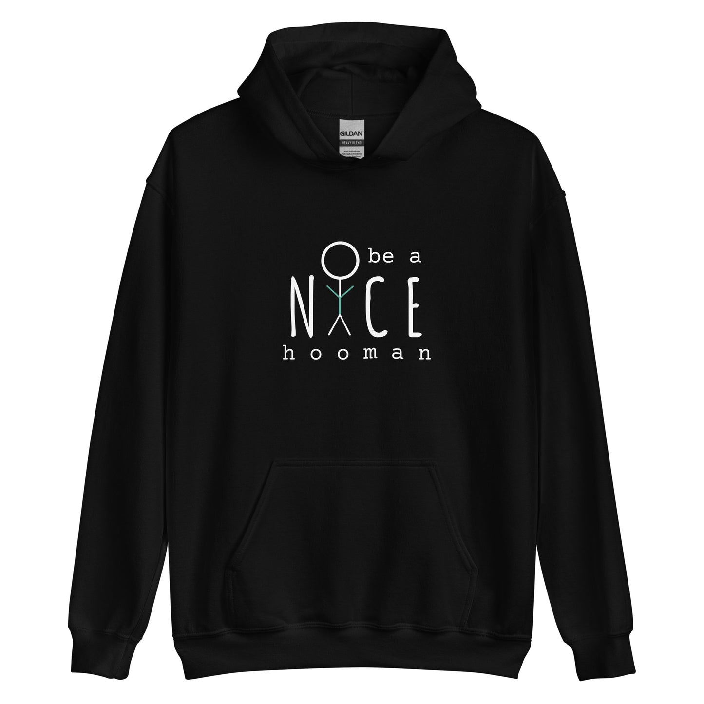 "Be a Nice Hooman" Unisex Hoodie [Front & Back Print]