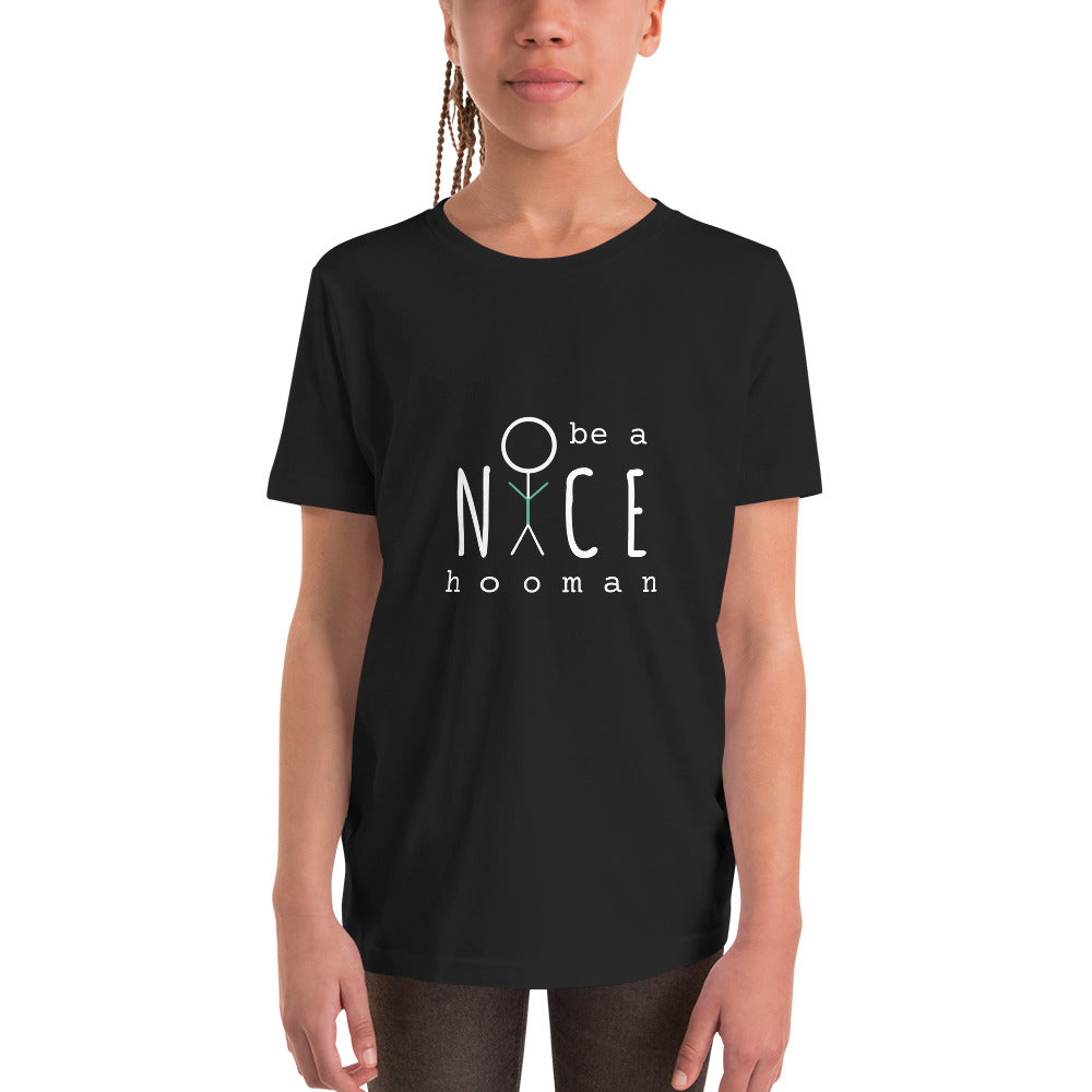 "Nice Hooman in Training" Youth Short Sleeve T-Shirt